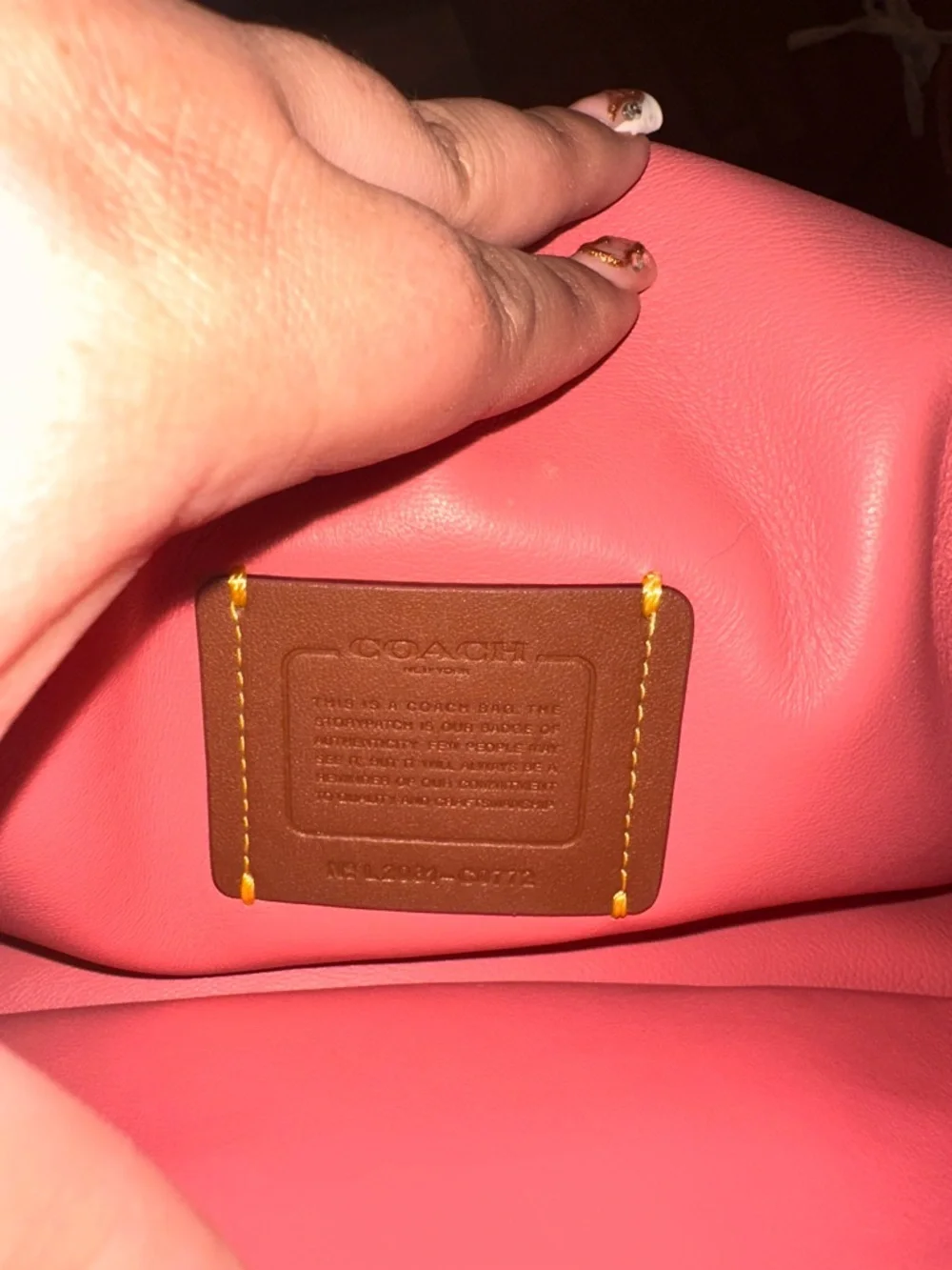 COACH Taffy Pink Pillow Tabby 26 Padded Nappa Leather Shoulder Bag - Picture 9 of 14